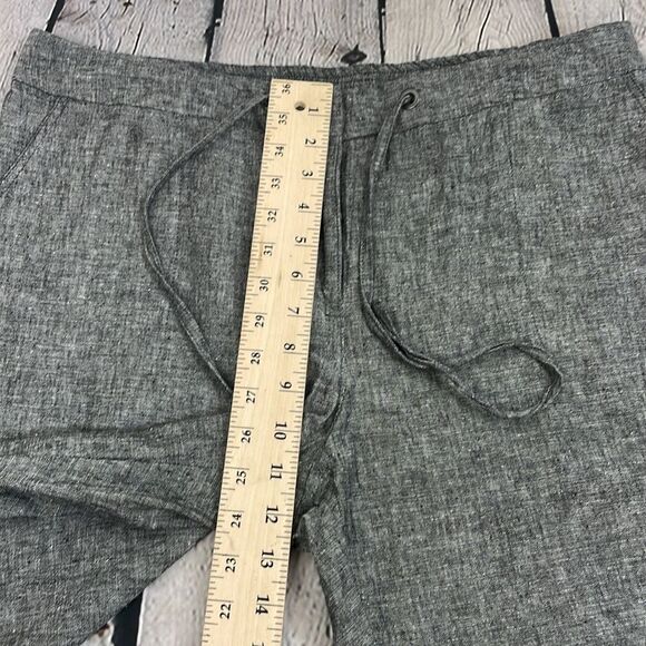 Charter Club Straight Leg Linen Cotton Gray Pants Size 14 - Picture 14 of 16
